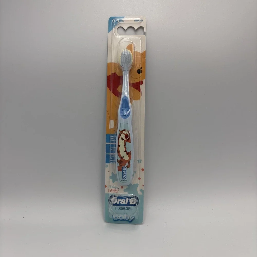 Oral B Baby‎ Toothbrush Blue Disney Winnie The Pooh Tigger 0-3years Extra Soft
